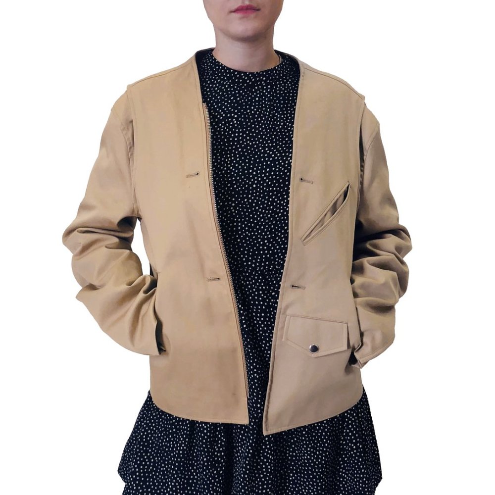 Helmut Lang buildout twill moto hooded jacket - Picture 4 of 5